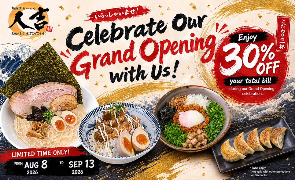 [Ramen Hitoyoshi] Grand Opening Celebration